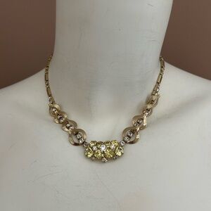 SARAH COVENTRY Elegant Gold Necklace with Yellow Accents 😊